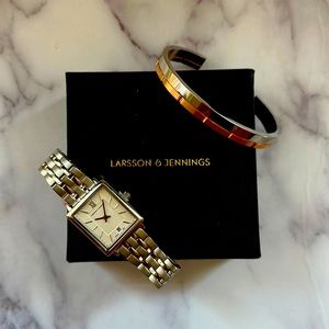 Womens Stainless Steel Watch & Coordinating Bracelet